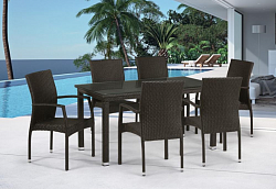 Комплект плетеной мебели T256A/YC379A-W53 Brown