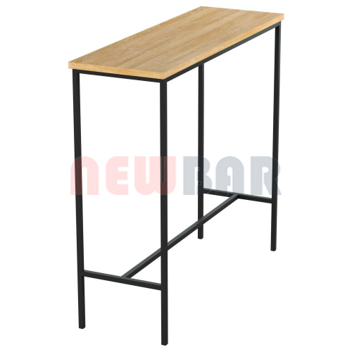 Барный стол DS-97L loft. Стол лофт кухонный высокий деревянный. Стойка барная обеденная